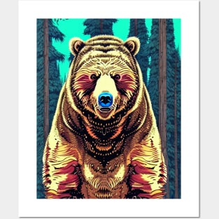 Bear Print Posters and Art